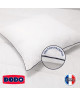 DODO Oreiller confort moelleux DIAMANT  60x60 cm  Passepoil gris