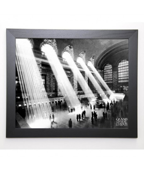 PHOTOGRAPHY COLLECTION Image encadrée Grand Central Station, 1934  47x57 cm  Gris