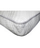 DORMIPUR Oreiller mousse a mémoire de forme Carat Luxe confort soft 40x60 cm blanc
