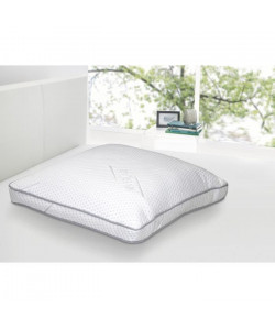 DORMIPUR Oreiller mousse a mémoire de forme Carat Luxe confort soft 60x60 cm blanc