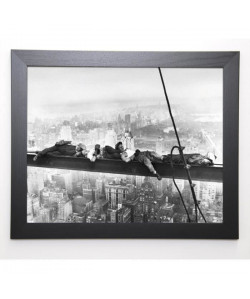 PHOTOGRAPHY COLLECTION Image encadrée Sleeping above Manhattan  47x57 cm  Gris