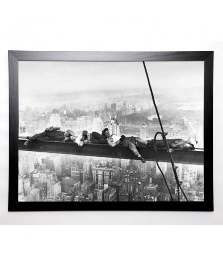 PHOTOGRAPHY COLLECTION Image encadrée Sleeping above Manhattan 67x87 cm Gris