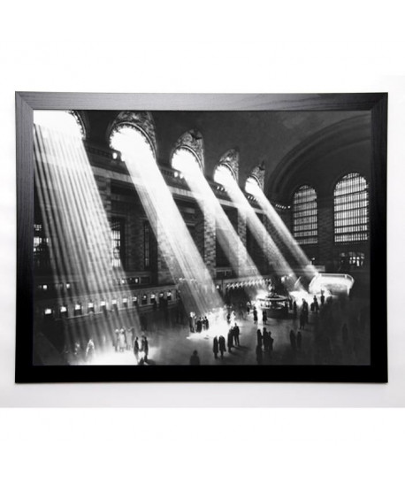 PHOTOGRAPHY COLLECTION Image encadrée Grand Central Station, 1934 67x87 cm Gris