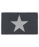 Paillasson brosse RUCO a motif étoile argenté 45x75cm  Fibre de coco