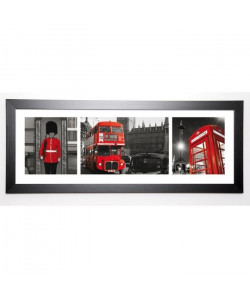 PHOTOGRAPHY COLLECTION Image encadrée London 40x102 cm Rouge