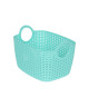 Panier tressé arrondi 29,5x22x19,5 cm 12 L Vert menthe