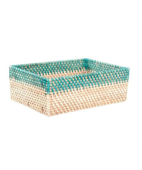 ITEM Corbeille Rotin  33x23x12 cm  Turquoise