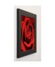 PINSARD Image encadrée Red Rose 37x37 cm Rouge