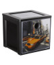 SUNDIS Cube boîte de rangement Decobox City 11L 25x27x25,5 cm anthracite