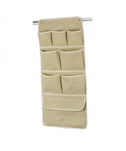 BAGGY Pochettes a accrocher vertical 8 poches 42x26 cm beige