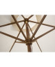 Parasol en bois rond  Arc 2,7m et polyester 160g/m˛ Beige