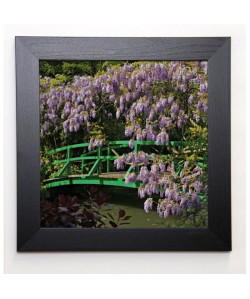 PINSARD LAURENT Image encadrée Jardin de Monet a Giverny III 37x37 cm Violet