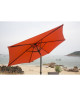 FINLANDEK Parasol droit inclinable 2,5m  Orange