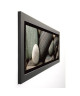 PINSARD LAURENT Image encadrée Galets noirs I 40x102 cm Gris