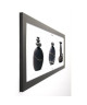 PINSARD LAURENT Image encadrée Galets noirs III 40x102 cm Gris