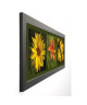 PINSARD LAURENT Image encadrée Fleurs 40x102 cm Jaune