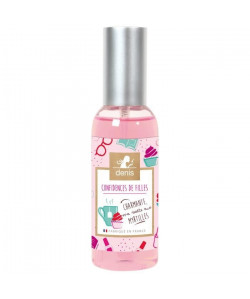 LE CHAT Parfum d\'ambiance Confidences de filles  Spray 100 ml  Parfum : myrtille  Couleur : rose