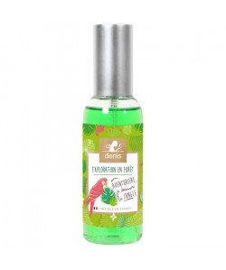 LE CHAT Parfum d\'ambiance Exploration en foret  Spray 100 ml  Parfum : foret tropicale  Couleur : vert