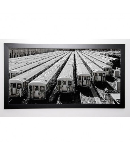 PÖLTL Image encadrée Railway Station 57x107 cm Gris