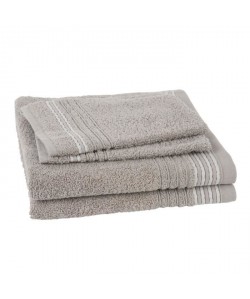 JULES CLARYSSE Lot de 2 serviettes  2 gants de toilette Carl  Sable