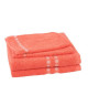 JULES CLARYSSE Lot de 2 serviettes  2 gants de toilette Lotus  Terra