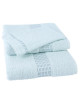 JULES CLARYSSE Lot de 1 serviette  1 drap de bain  1 gant de toilette Jasmine  Bleu