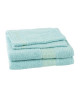 JULES CLARYSSE Lot de 2 serviettes  2 gants de toilette  15x21cm Jasmine  Bleu Eau