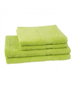 JULES CLARYSSE Lot de 2 serviettes  2 draps de bain Élégance  Vert
