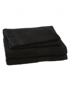 JULES CLARYSSE Lot de 2 serviettes  2 gants de toilette Viva  Noir