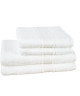 JULES CLARYSSE Lot de 2 draps de bain  2 serviettes Royale  Blanc