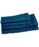 VENT DU SUD Ensemble 2 serviettes invité  2 gants THALIA  30x50 cm  Bleu cobalt