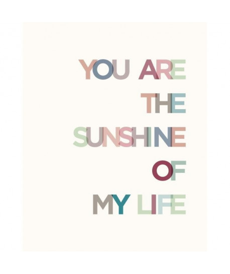 PHRASE Affiche papier Sunshine  24x30 cm