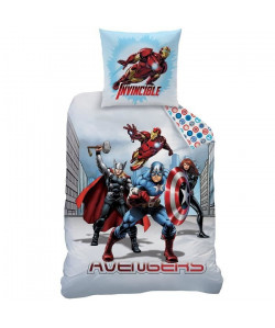 AVENGERS CITY Parure de Couette Coton 140 x 200 cm