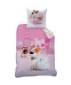 PETS Parure de Couette Coton 140 x 200 cm