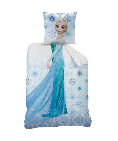 LA REINES DES NEIGES ICE Parure de Couette enfant Coton 140 x 200 cm  taie 63 x 63 cm