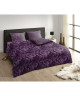 DESCANSO Parure de couette OLAF  1 housse de couette 220x240 cm  1 taie d\'oreiller  Violet