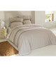 VISION Parure de couette 100% Coton ANTHONY Beige 200x200cm