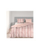 GOOD MORNING Parure de couette Coton EMERGED  1 housse de couette 200x200cm  2 taies d\'oreiller 60x70cm  Rose