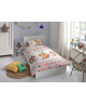 GOOD MORNING Parure de couette Coton ADVENTURE  1 housse de couette 140x200cm  1 taie d\'oreiller 60x70cm  Multicolore