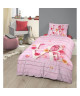 GOOD MORNING Parure de Couette Love  1 housse de couette 140x200 cm  1 taie 60x70 cm rose