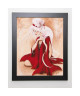 RHUMEUR AURÉLIE Image encadrée Lilou in Red  47x57 cm  Rouge