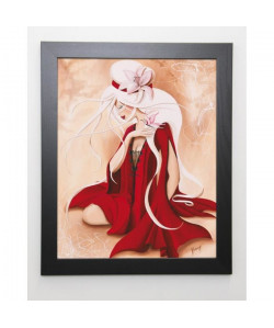 RHUMEUR AURÉLIE Image encadrée Lilou in Red  47x57 cm  Rouge