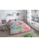 PURE Parure de couette Microfibre Lizzy  1 housse de couette 200x200cm  2 taies 60x70cm  Multicolore