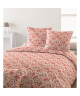 SANTENS Parure de Couette 100% coton KENZIA  1 Housse de couette 220x240 cm  2 taies 63x63 cm  Orange