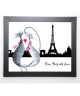 ROBERTSON Image encadrée From Paris with Love  47x57 cm  Gris