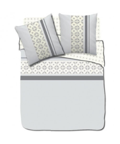 FINLANDEK Parure de couette 100% Coton CARLA  1 Housse de couette 200x200 cm  2 Taies d\'Oreillers 63x63 cm