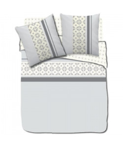 FINLANDEK Parure de couette 100% Coton CARLA  1 Housse de couette 220x240 cm  2 Taies d\'Oreillers 63x63 cm