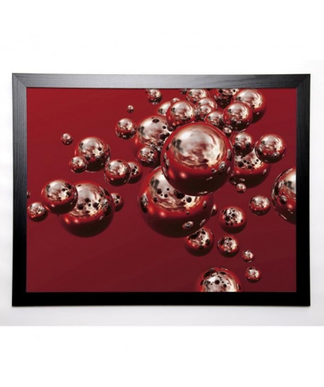 SCOBIE Image encadrée Chromium Echoes 67x87 cm Rouge