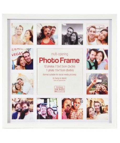 Cadre photo multi vues Instaframe  Bois  Blanc