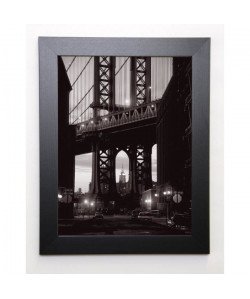 SETBOUN MICHEL Image encadrée Manhattan skyline from Dumbo 37x47 cm Gris